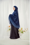 Mini Telekung Santorini Navy Blue